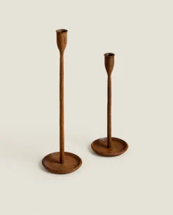 ZARA Home Faceted Metal Candlestick