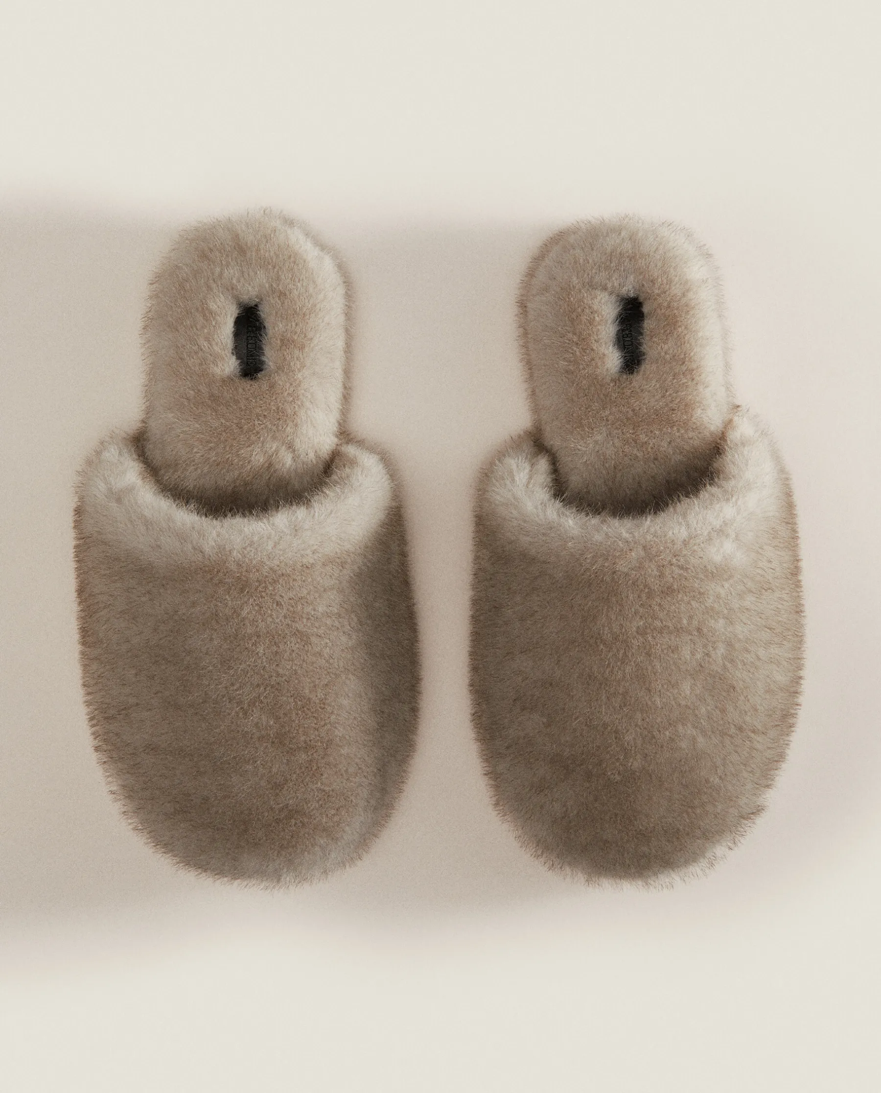 ZARA Home Faux Fur Mule Slippers