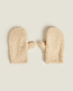 ZARA Home Faux Shearling Mittens