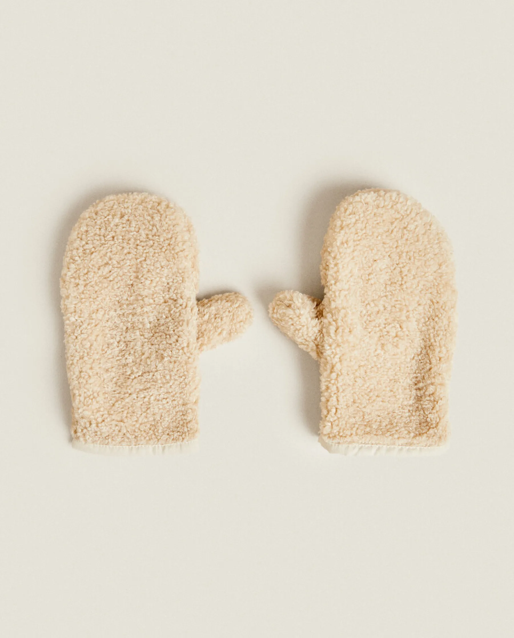 ZARA Home Faux Shearling Mittens