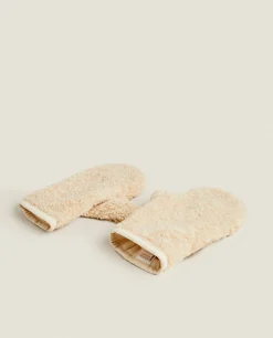 ZARA Home Faux Shearling Mittens