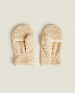 ZARA Home Faux Shearling Mittens