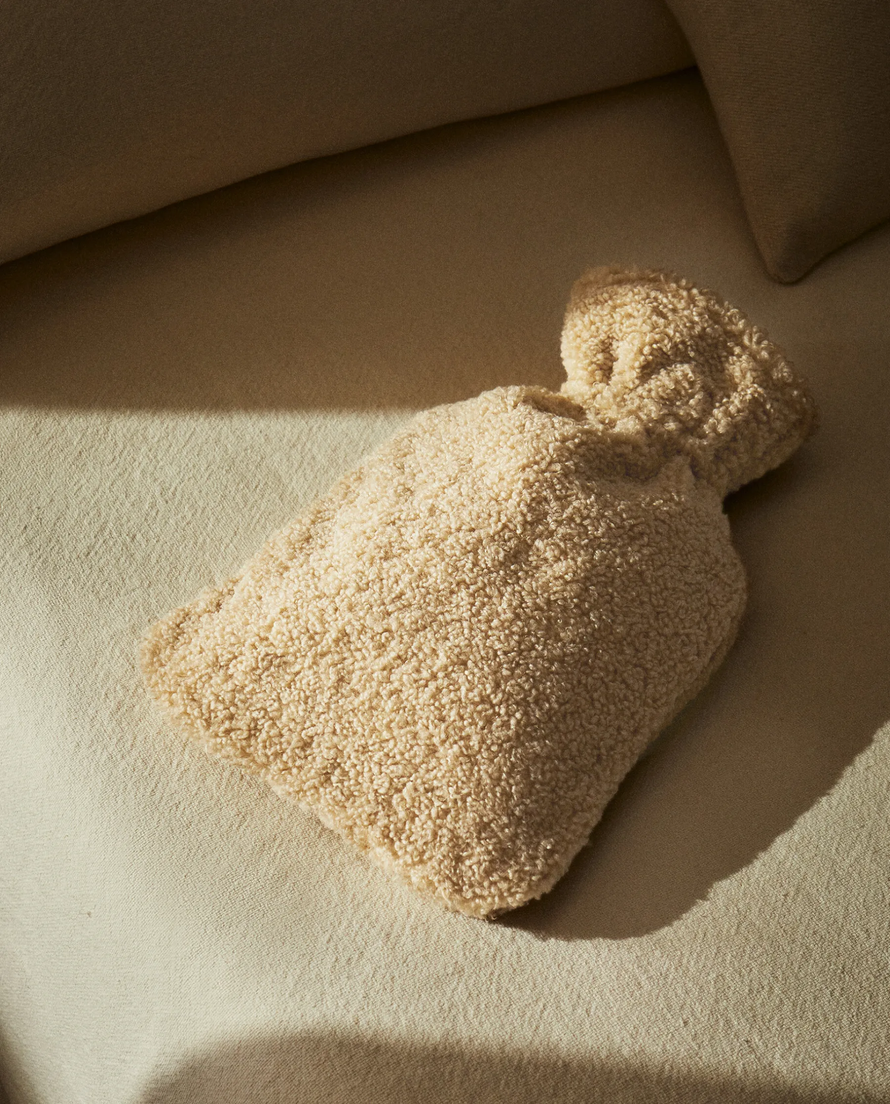 ZARA Home Faux Shearling Water Bottle