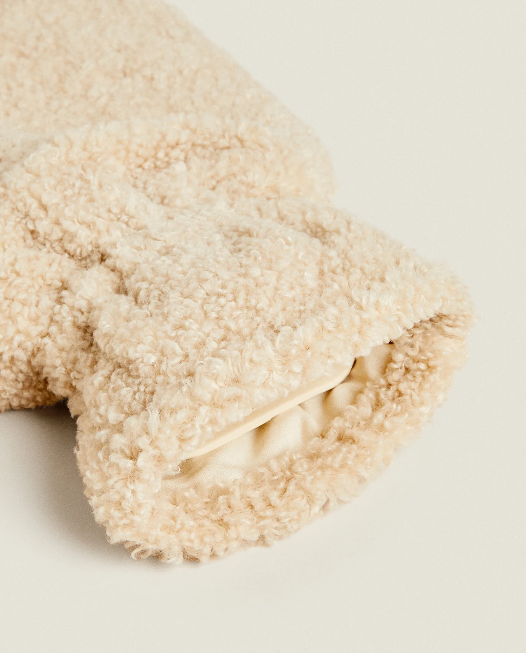 ZARA Home Faux Shearling Water Bottle