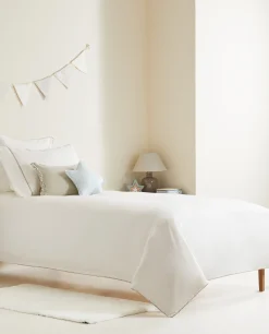 ZARA Home Flat Sheet With Topstitching