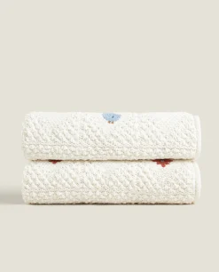 ZARA Home Floral Crochet Blanket