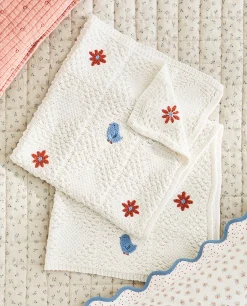 ZARA Home Floral Crochet Blanket