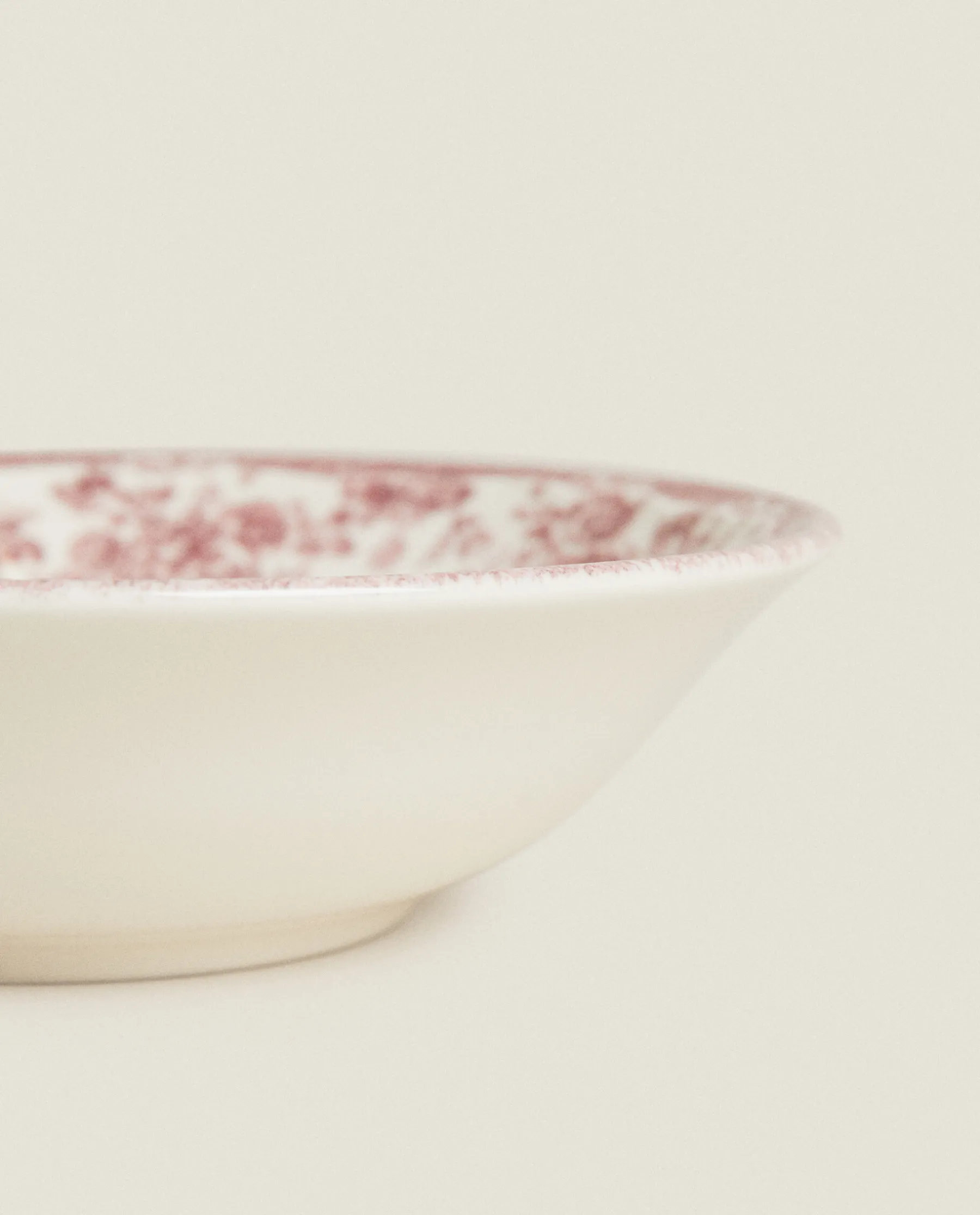 ZARA Home Floral Earthenware Bowl