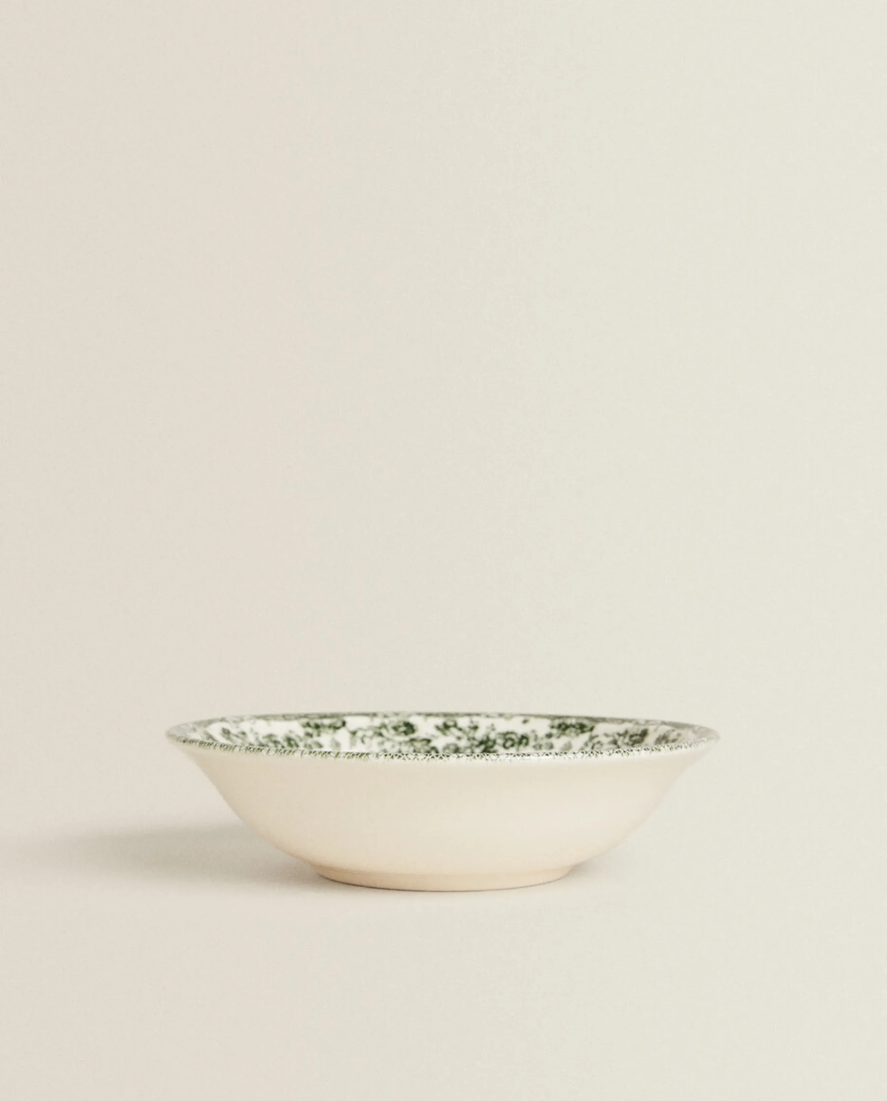 ZARA Home Floral Earthenware Bowl