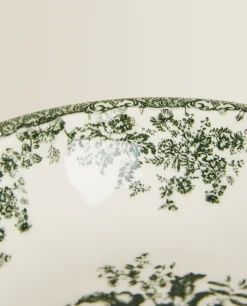 ZARA Home Floral Earthenware Bowl