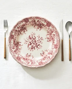 ZARA Home Floral Earthenware Dinner Plate