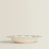 ZARA Home Floral Earthenware Soup Plate