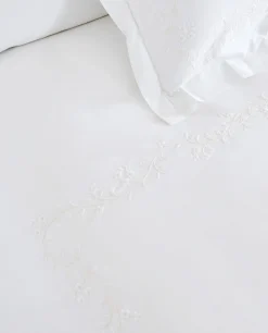 ZARA Home Floral Embroidery Duvet Cover