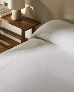 ZARA Home Floral Embroidery Duvet Cover