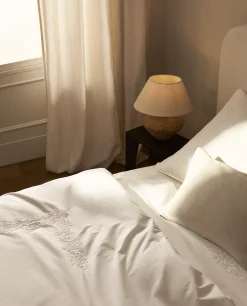 ZARA Home Floral Embroidery Duvet Cover