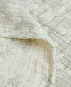 ZARA Home Floral Jacquard Blanket