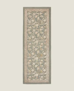 ZARA Home Floral Print Block Rug