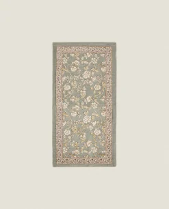 ZARA Home Floral Print Block Rug