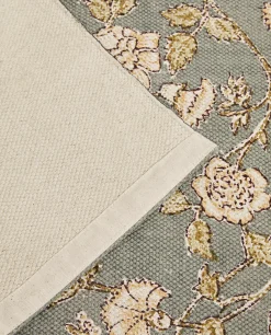 ZARA Home Floral Print Block Rug