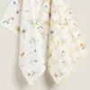 ZARA Home Floral Print Cotton Kitchen Towel (Pack Of 2)