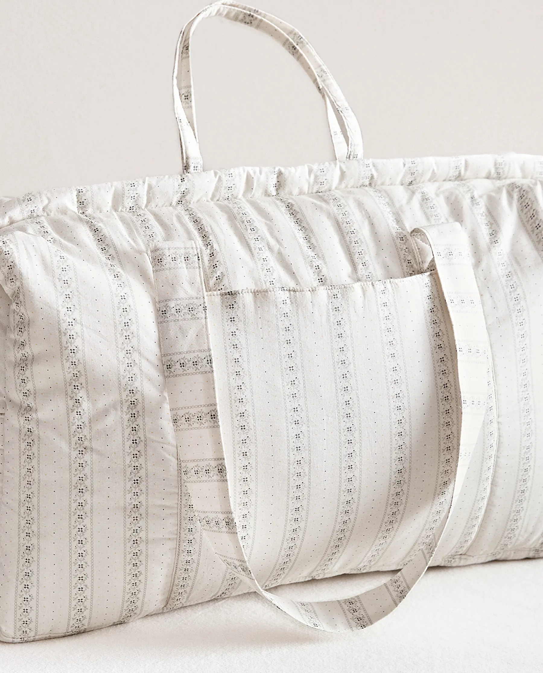 ZARA Home Floral Print Diaper Bag