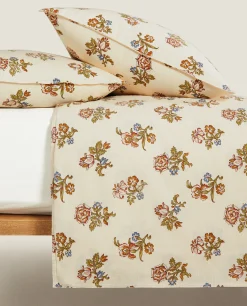ZARA Home Floral Print Duvet Cover