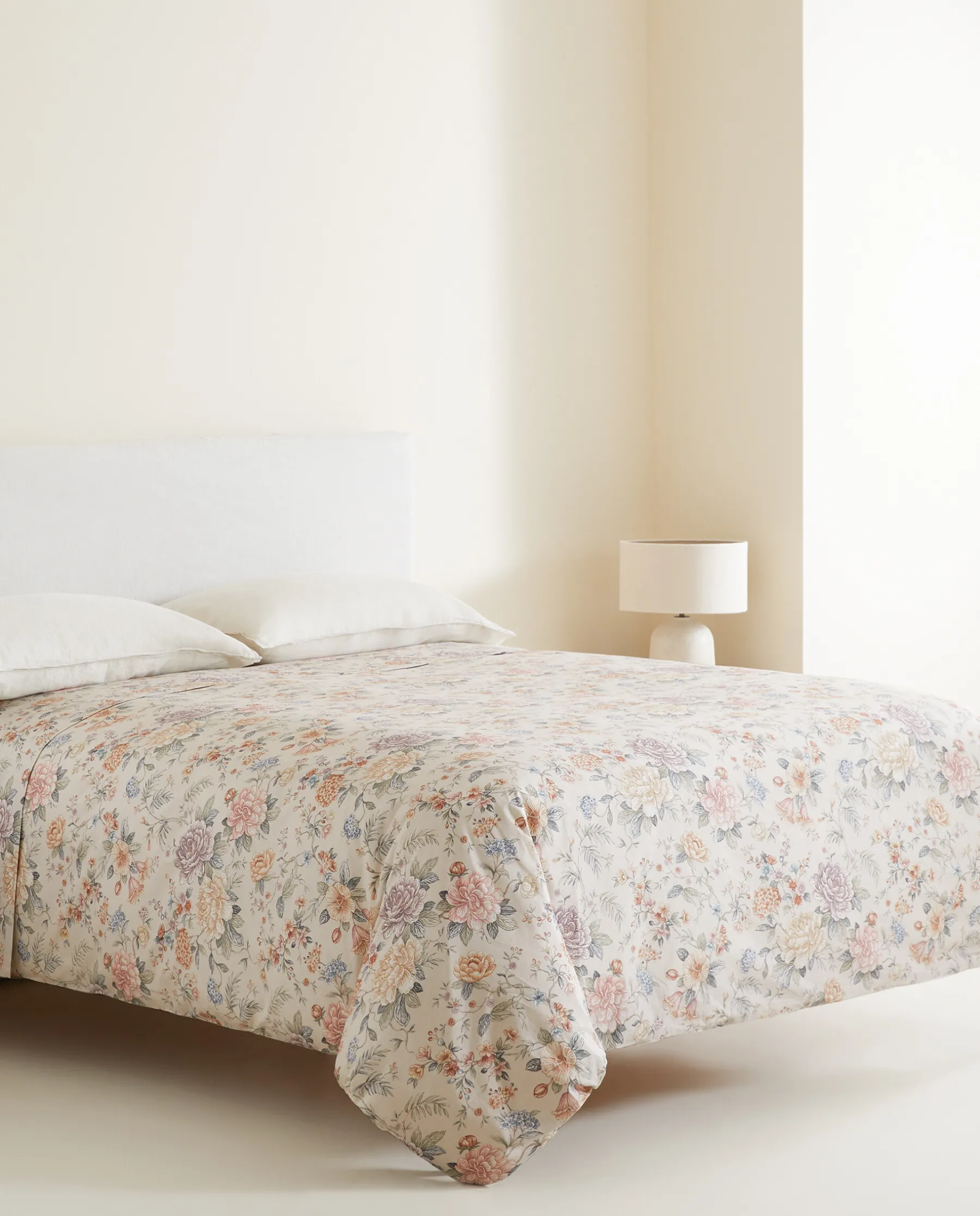 ZARA Home Floral Print Flat Sheet