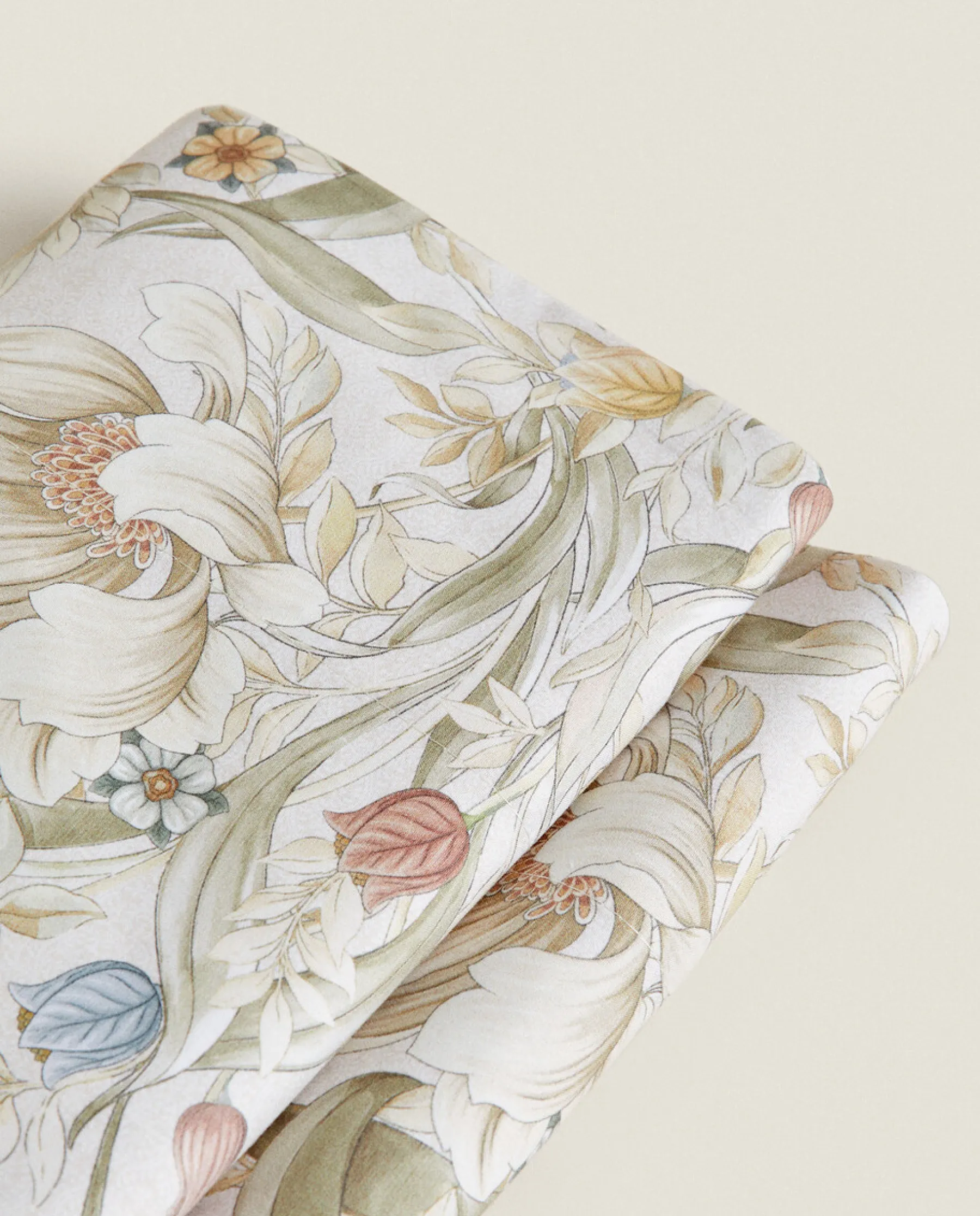 ZARA Home Floral Print Flat Sheet