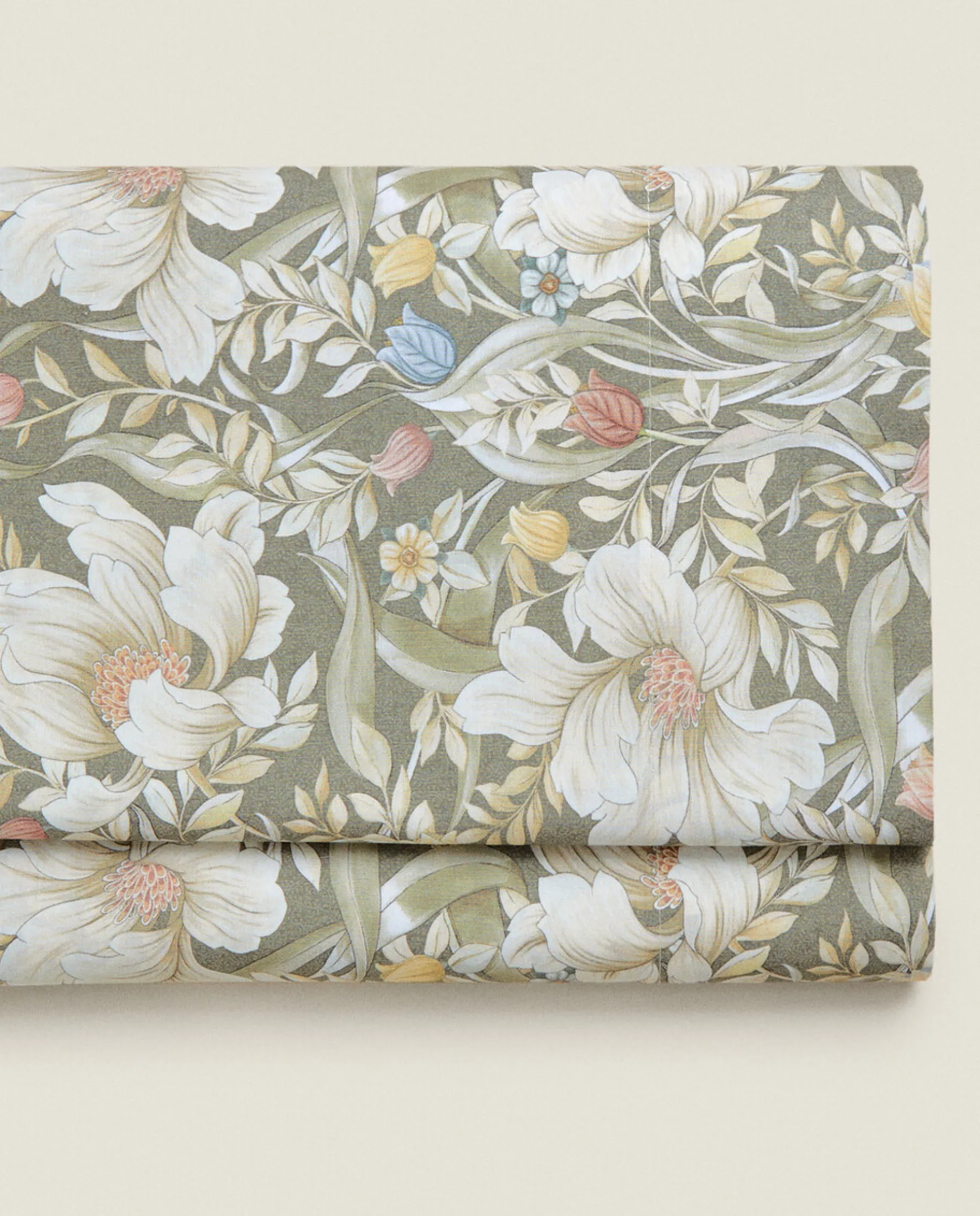 ZARA Home Floral Print Flat Sheet
