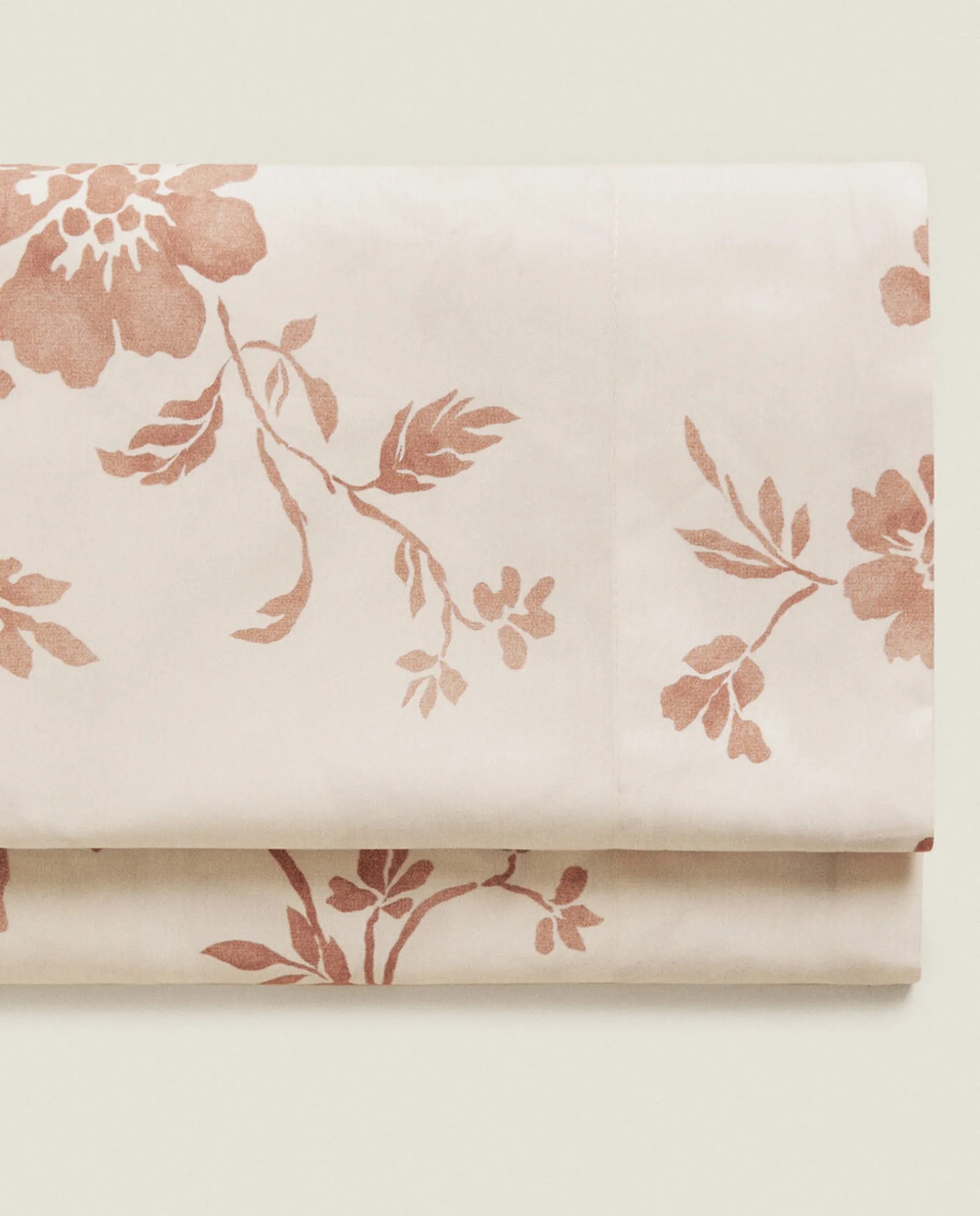 ZARA Home Floral Print Flat Sheet