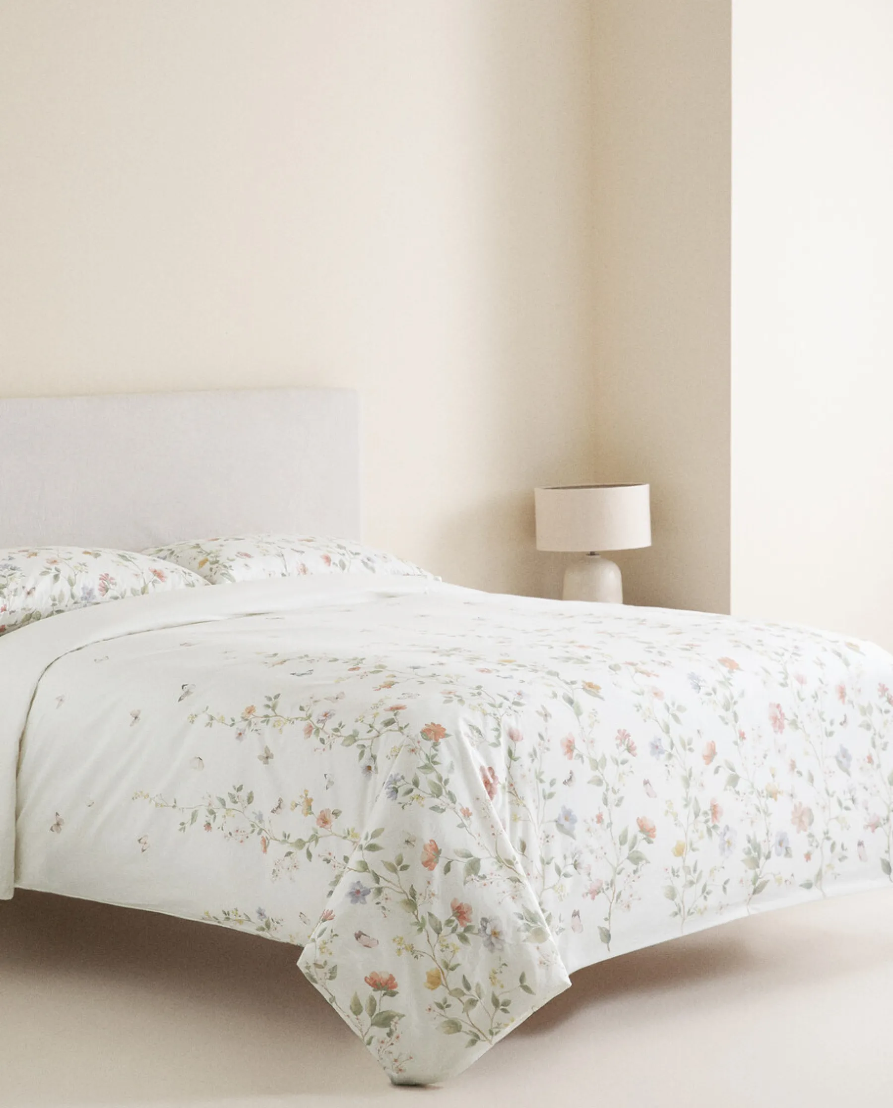 ZARA Home Flower And Butterfly Print Duvet Cover