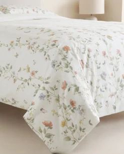 ZARA Home Flower And Butterfly Print Duvet Cover
