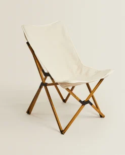 ZARA Home Folding Aluminum And Canvas Chair