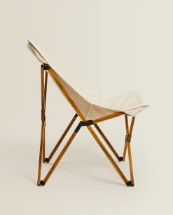 ZARA Home Folding Aluminum And Canvas Chair