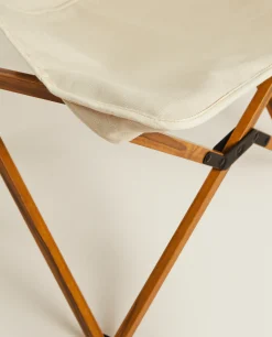ZARA Home Folding Aluminum And Canvas Chair