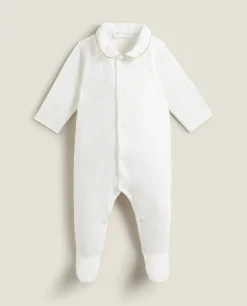 ZARA Home Footed Pajamas With Contrasting Piping