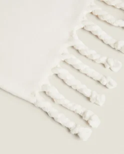 ZARA Home Fringed Soft-Touch Blanket