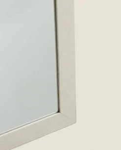 ZARA Home Full-Length Mirror With Linen Frame