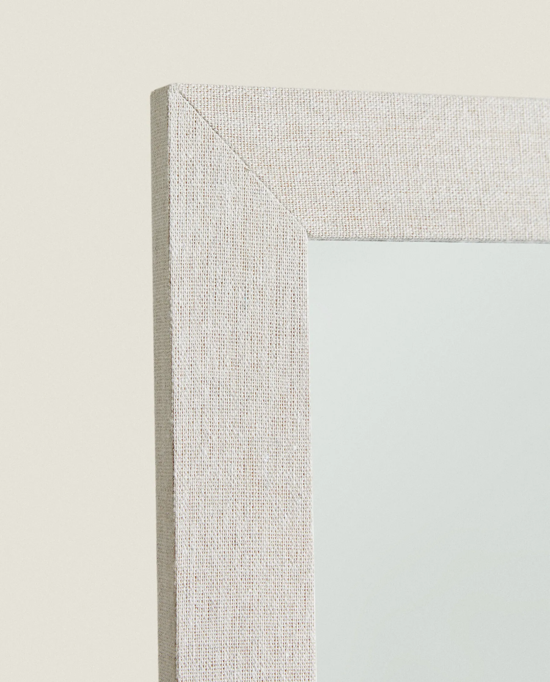 ZARA Home Full-Length Mirror With Linen Frame