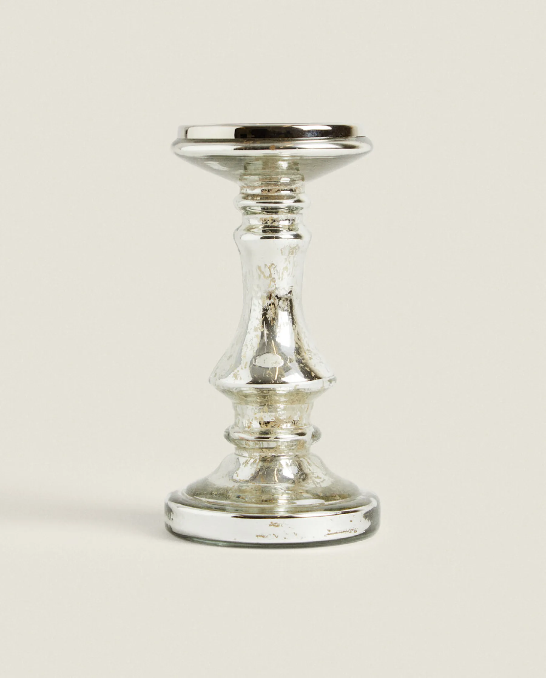 ZARA Home Geometric Glass Candlestick