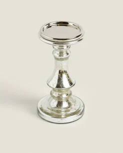 ZARA Home Geometric Glass Candlestick