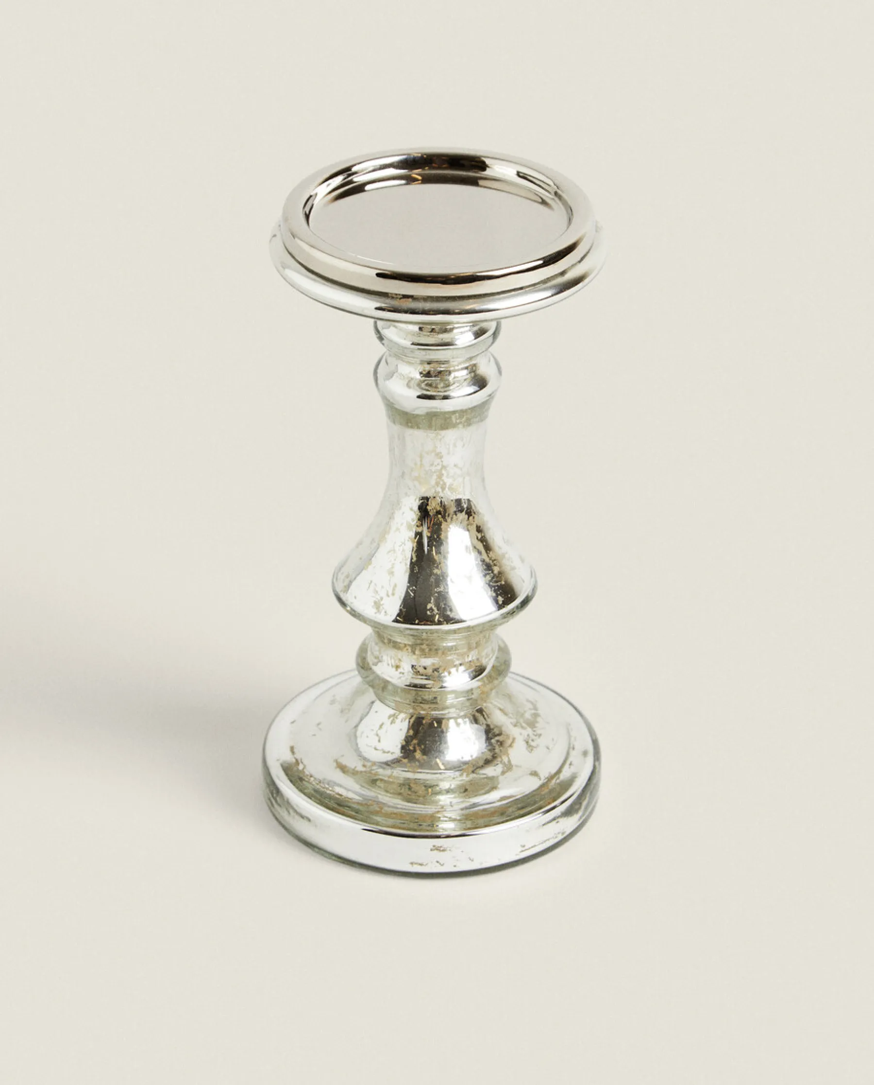 ZARA Home Geometric Glass Candlestick