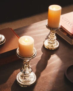 ZARA Home Geometric Glass Candlestick