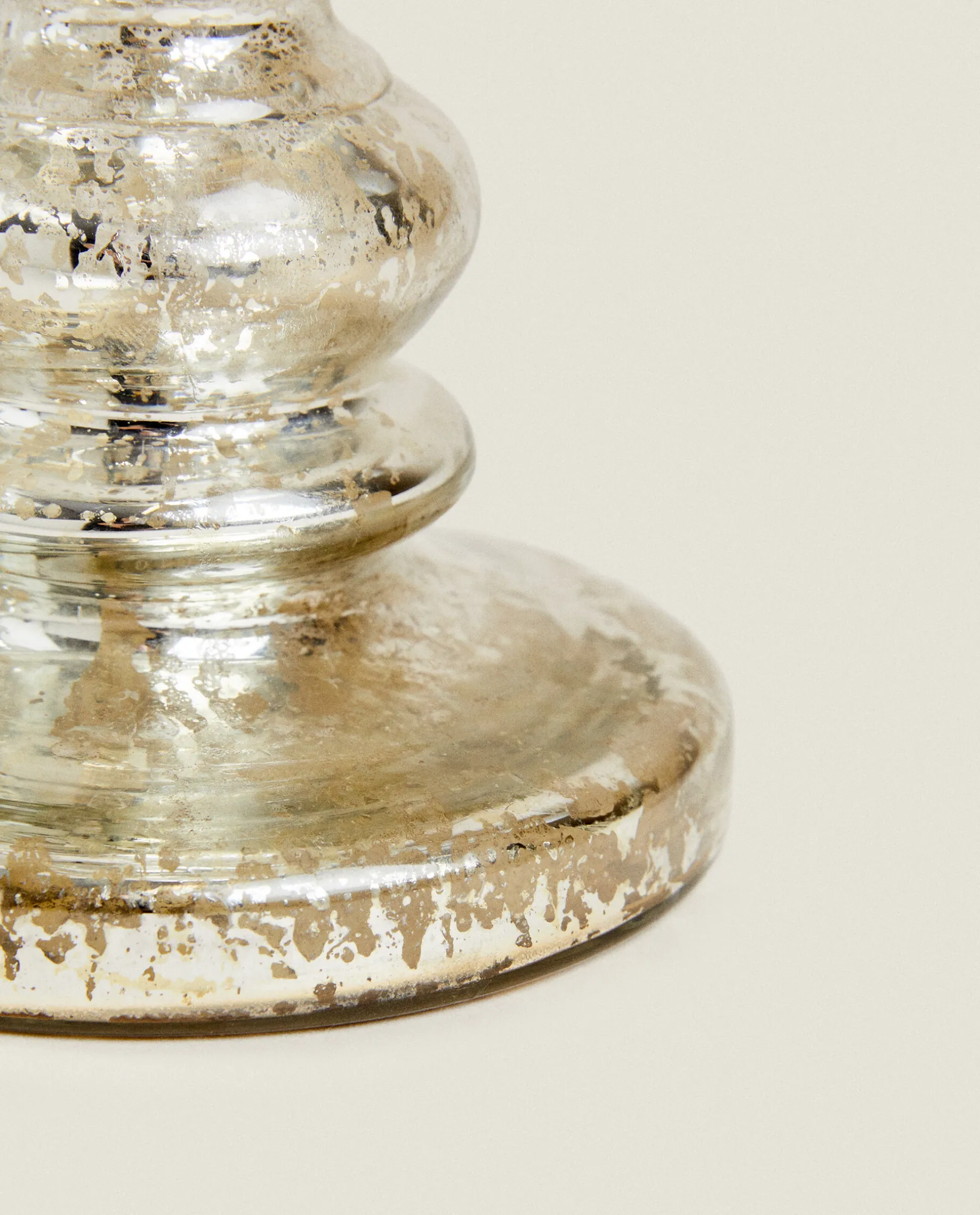 ZARA Home Geometric Glass Candlestick