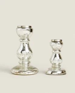 ZARA Home Geometric Glass Candlestick