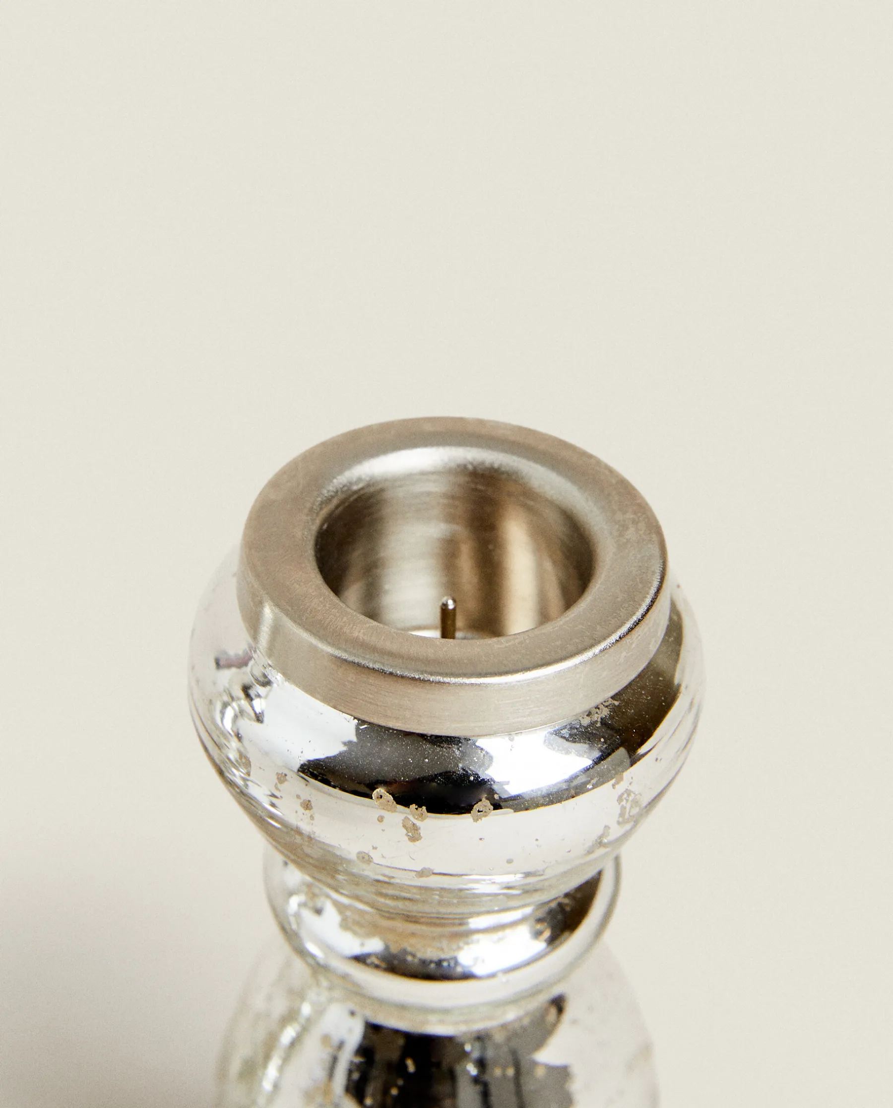 ZARA Home Geometric Glass Candlestick