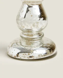 ZARA Home Geometric Glass Candlestick