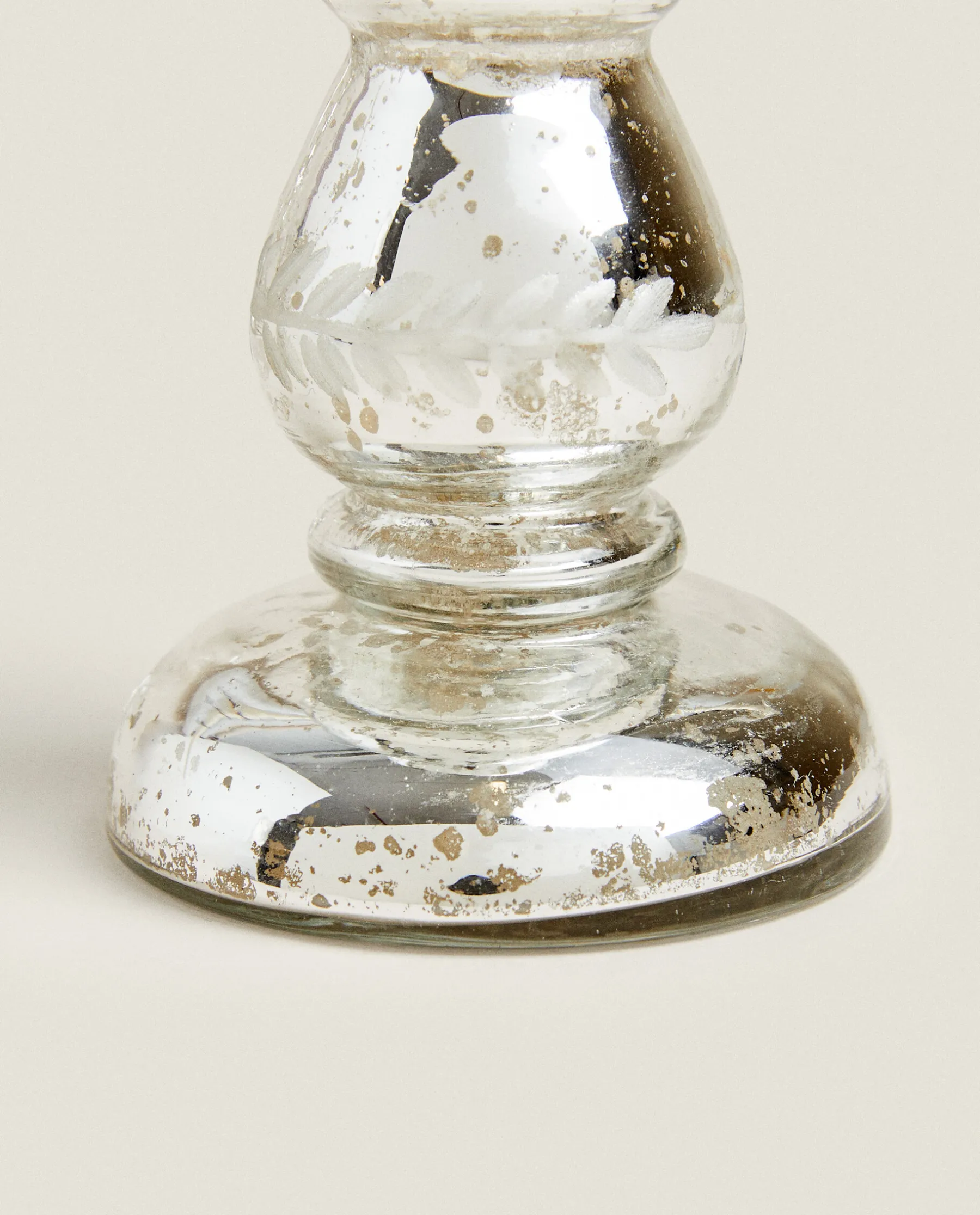 ZARA Home Geometric Glass Candlestick