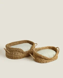 ZARA Home Gingham Pet Cushion