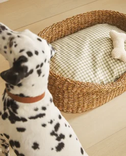 ZARA Home Gingham Pet Cushion